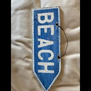 Brandy Melvile style Beachwood beach sign blue